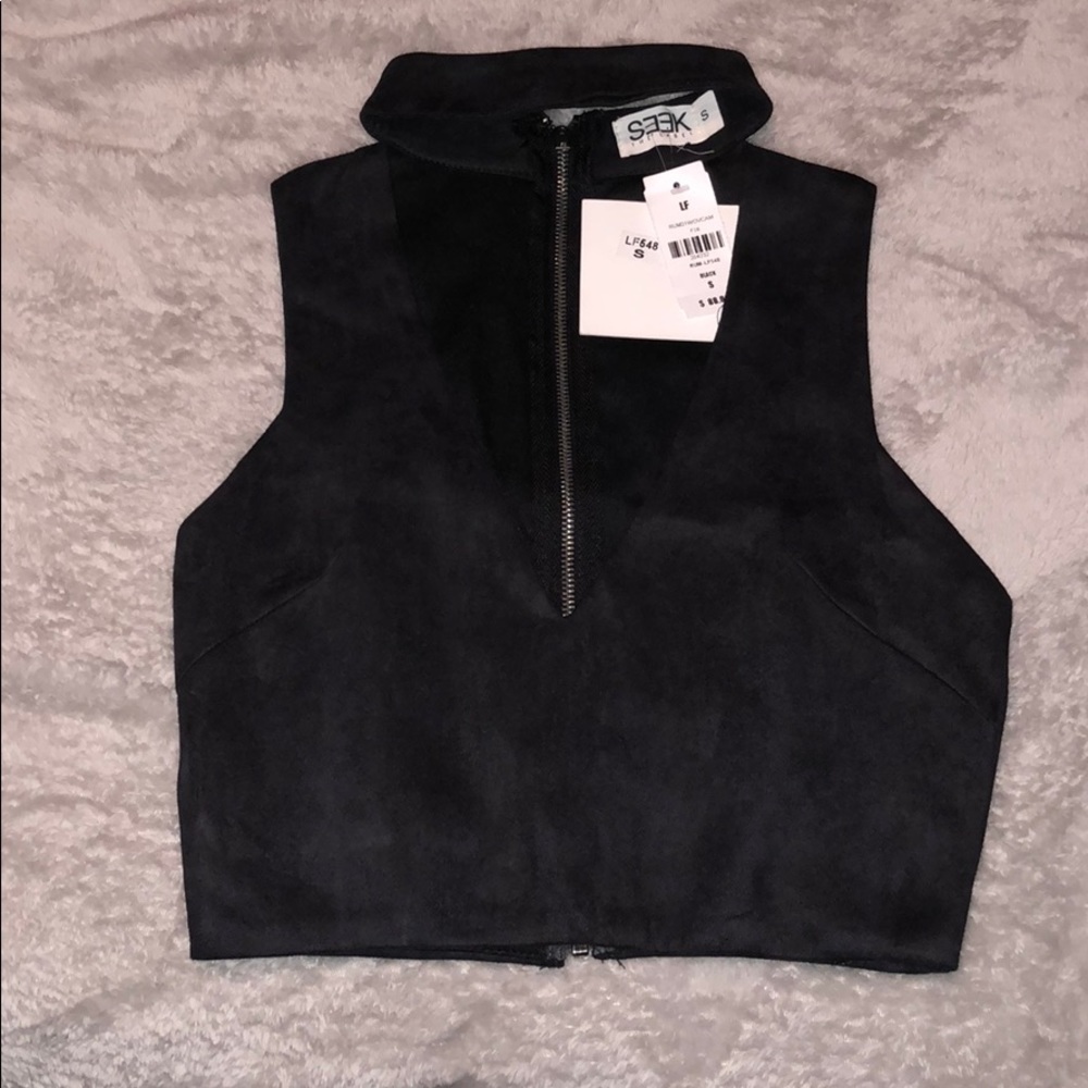 BNWT LF Black Choker Top